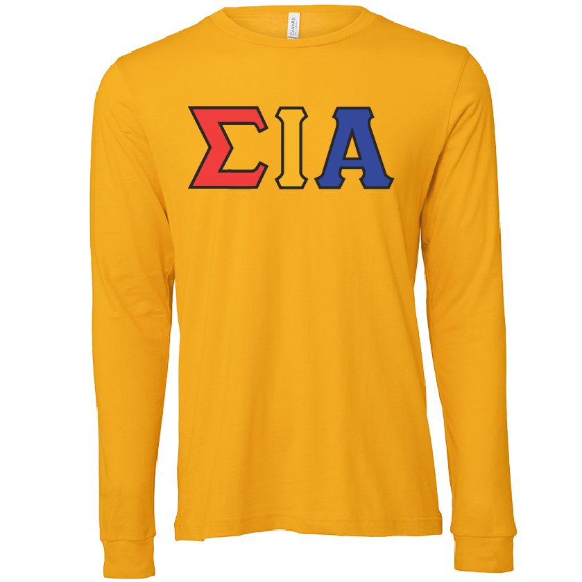 Sigma Iota Alpha Lettered Long Sleeve T-Shirts