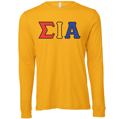 Sigma Iota Alpha Lettered Long Sleeve T-Shirts