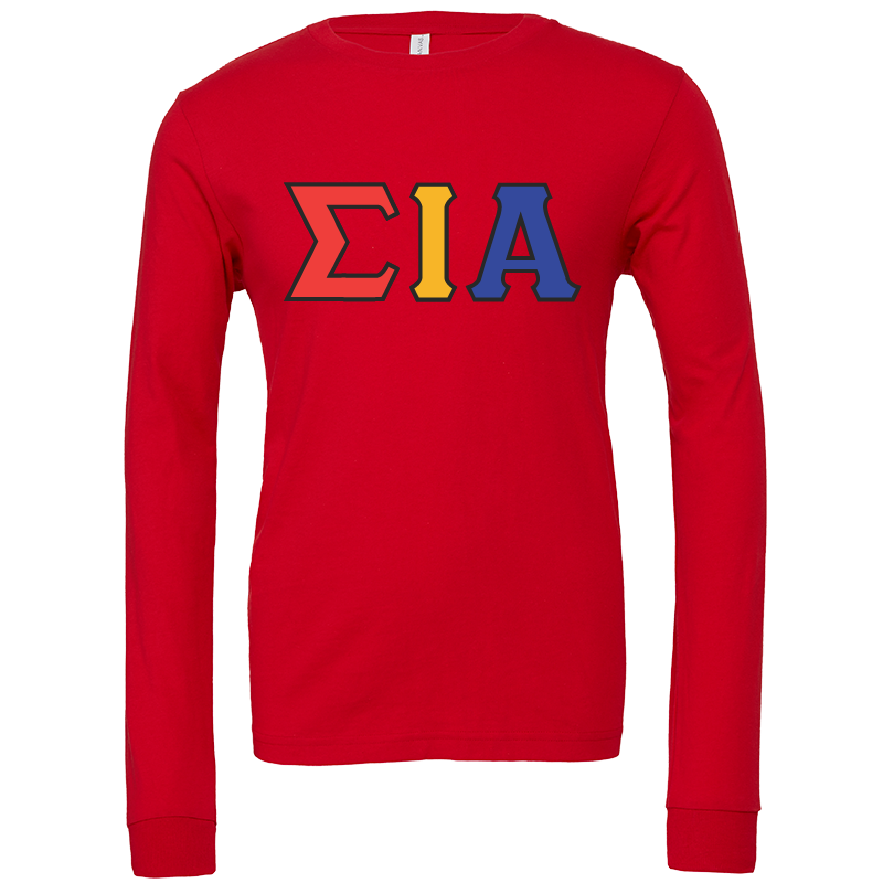 Sigma Iota Alpha Lettered Long Sleeve T-Shirts