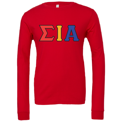 Sigma Iota Alpha Lettered Long Sleeve T-Shirts