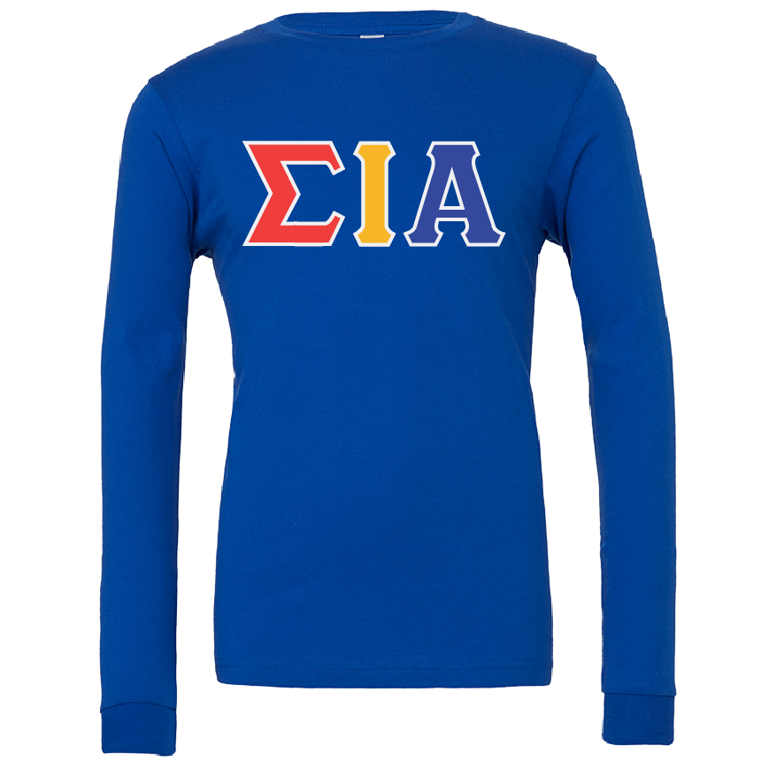 Sigma Iota Alpha Lettered Long Sleeve T-Shirts