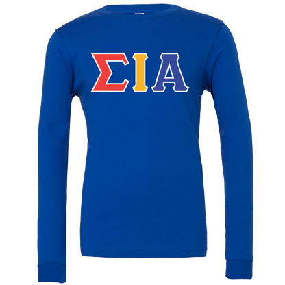 Sigma Iota Alpha Lettered Long Sleeve T-Shirts