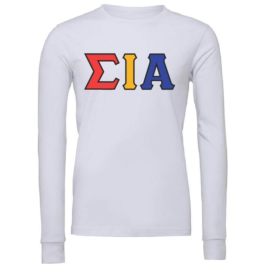 Sigma Iota Alpha Lettered Long Sleeve T-Shirts