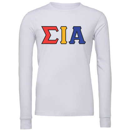 Sigma Iota Alpha Lettered Long Sleeve T-Shirts