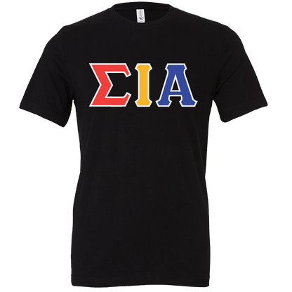 Sigma Iota Alpha Lettered Short Sleeve T-Shirts