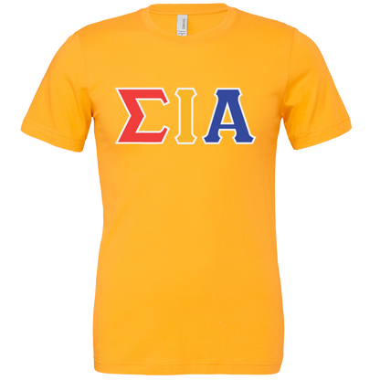 Sigma Iota Alpha Lettered Short Sleeve T-Shirts