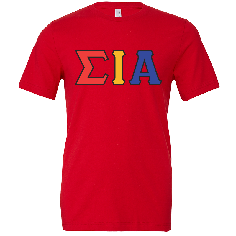 Sigma Iota Alpha Lettered Short Sleeve T-Shirts