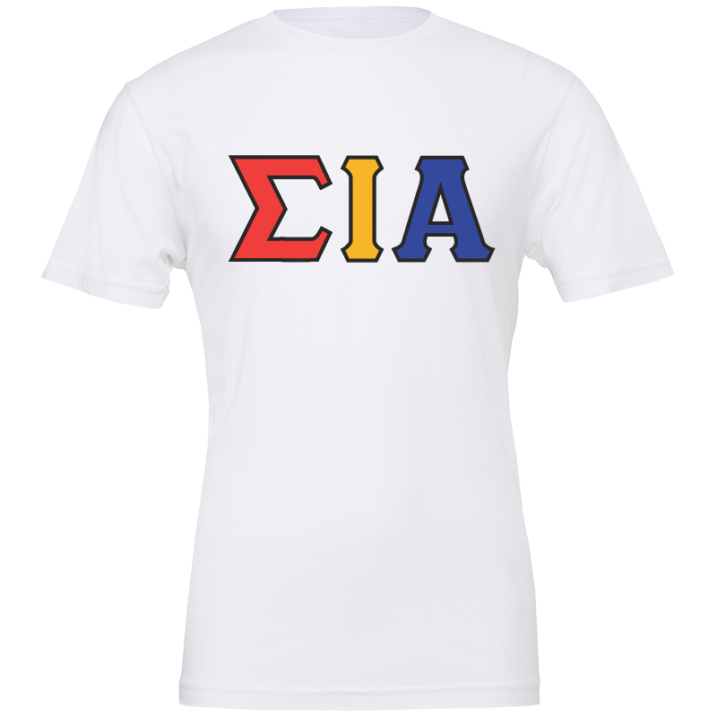 Sigma Iota Alpha Lettered Short Sleeve T-Shirts