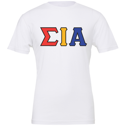 Sigma Iota Alpha Lettered Short Sleeve T-Shirts