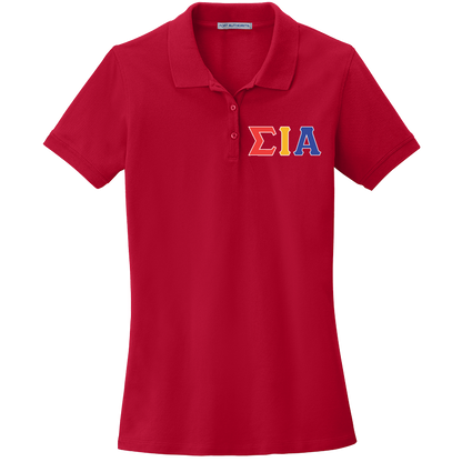 Sigma Iota Alpha Ladies' Embroidered Polo Shirt