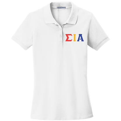 Sigma Iota Alpha Ladies' Embroidered Polo Shirt