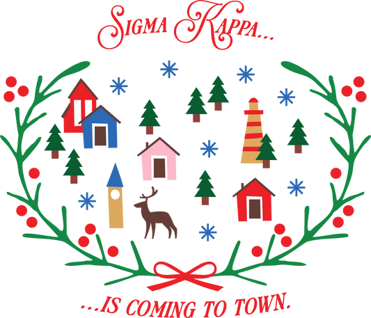 Sigma Kappa Christmas Village Crewneck