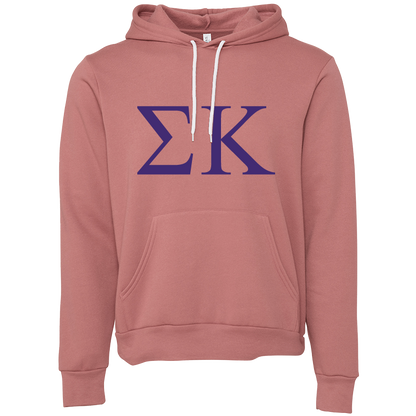 Sigma Kappa Lettered Hooded Sweatshirts