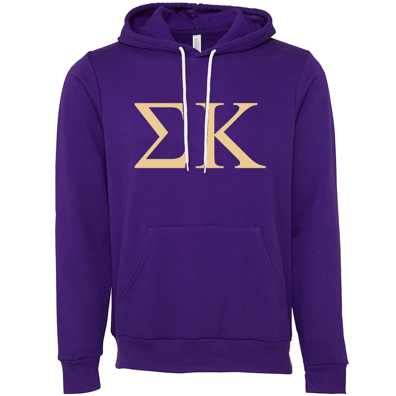 Sigma Kappa Lettered Hooded Sweatshirts