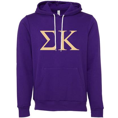 Sigma Kappa Lettered Hooded Sweatshirts