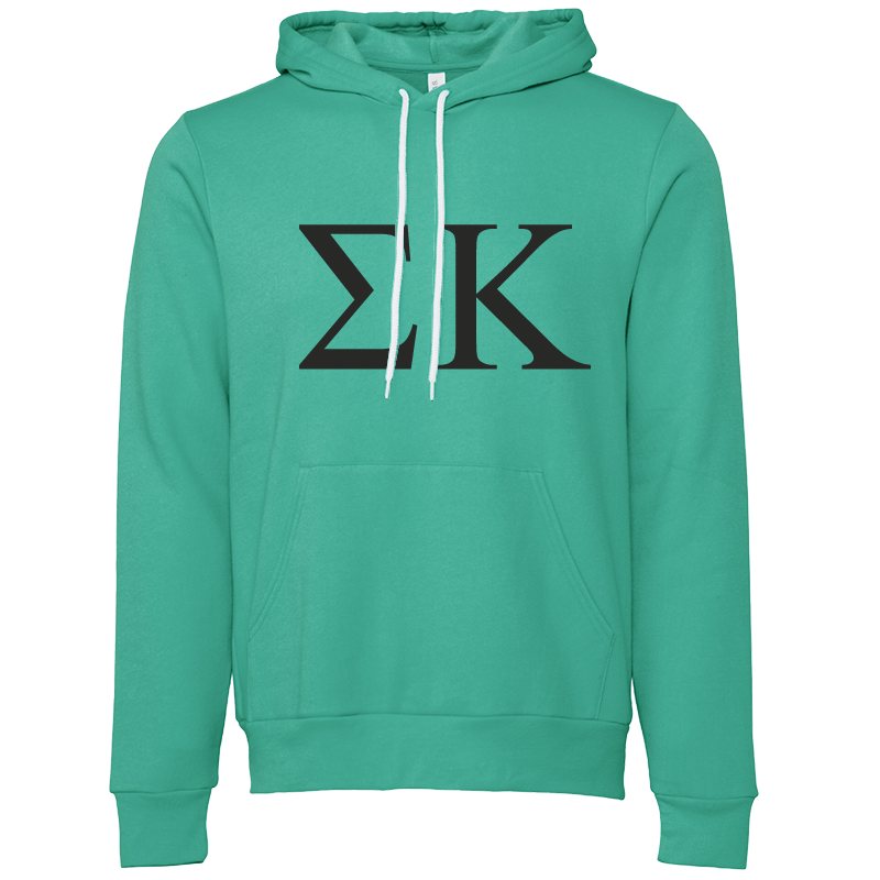 Sigma Kappa Lettered Hooded Sweatshirts