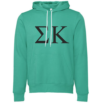 Sigma Kappa Lettered Hooded Sweatshirts