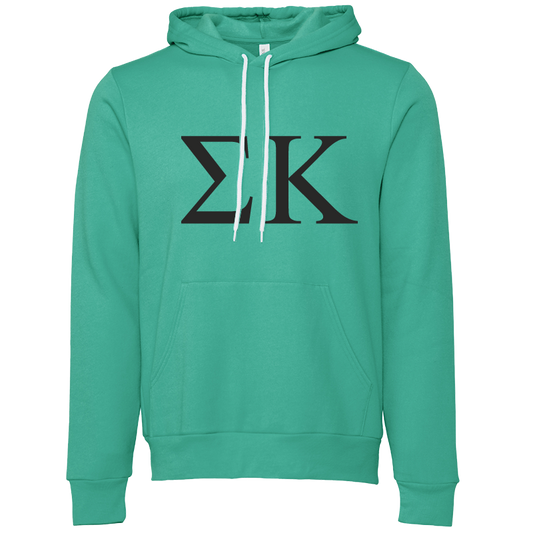 Sigma Kappa Embroidered Lettered Hooded Sweatshirts