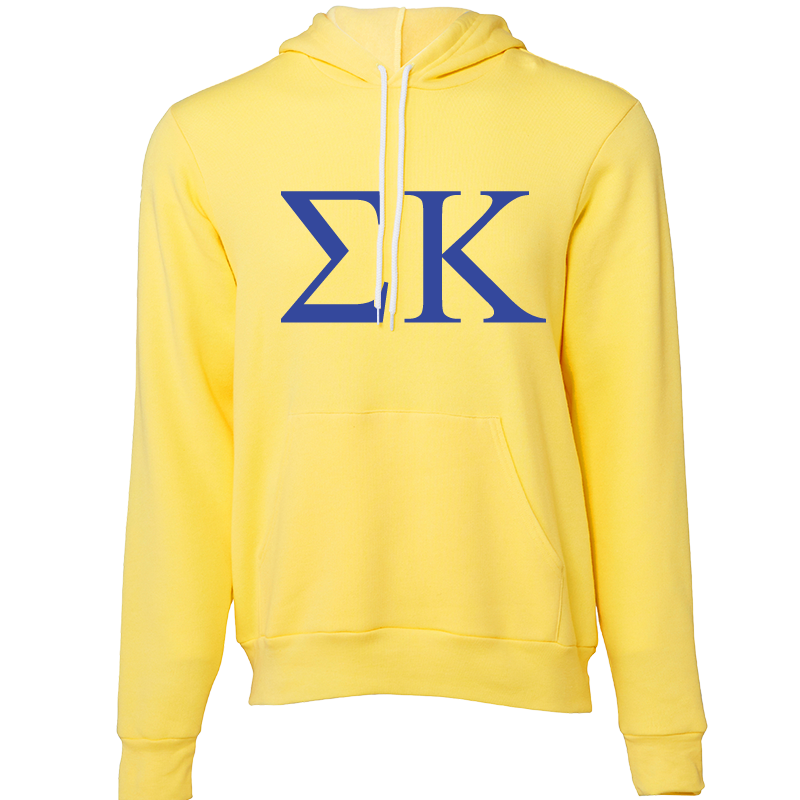 Sigma Kappa Lettered Hooded Sweatshirts