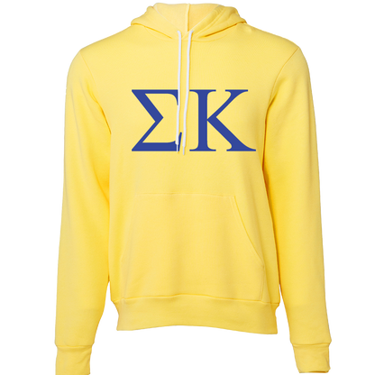 Sigma Kappa Lettered Hooded Sweatshirts