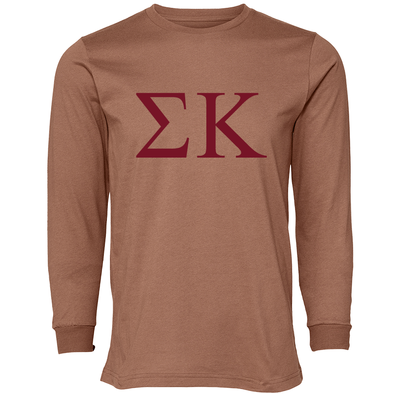 Sigma Kappa Lettered Long Sleeve T-Shirts