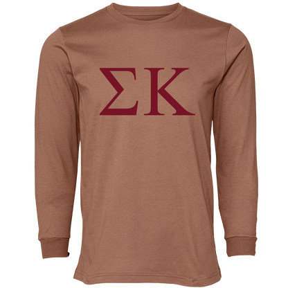 Sigma Kappa Lettered Long Sleeve T-Shirts