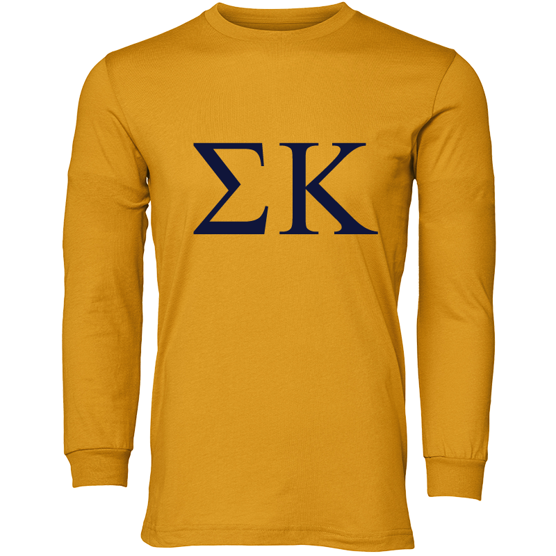 Sigma Kappa Lettered Long Sleeve T-Shirts