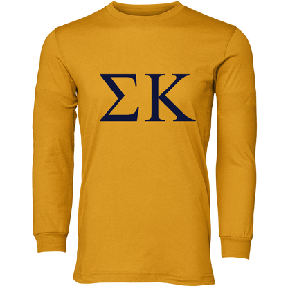 Sigma Kappa Lettered Long Sleeve T-Shirts