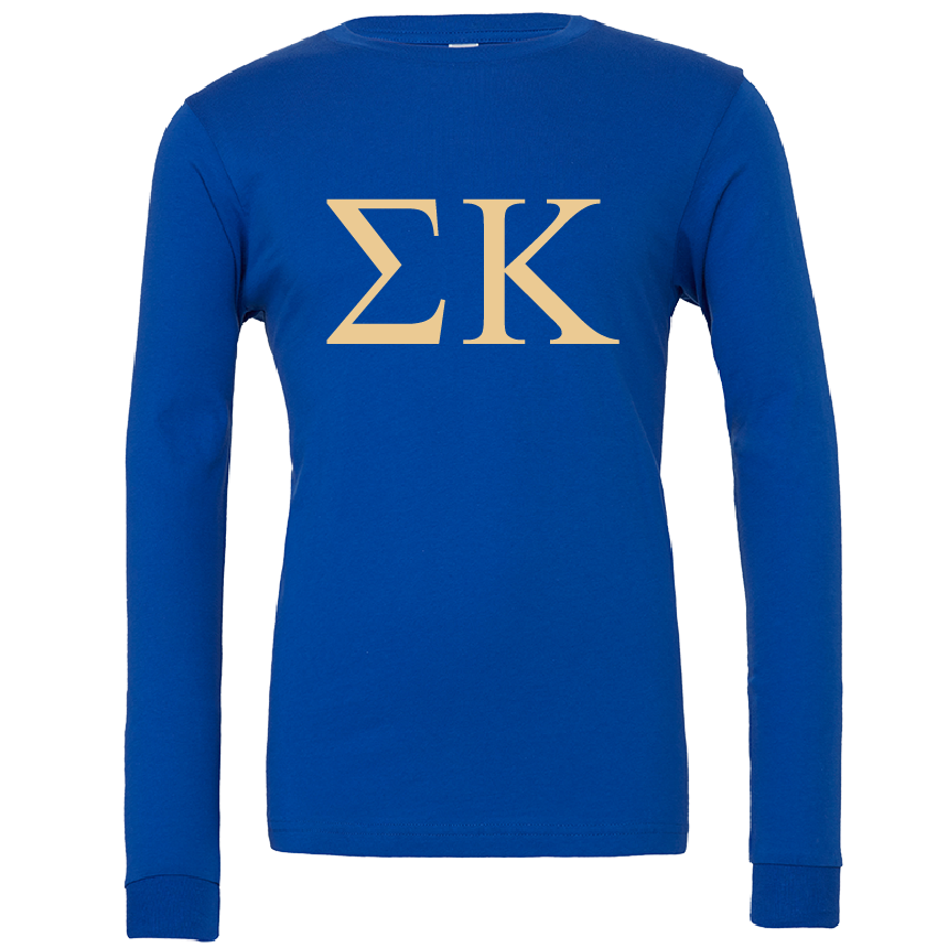 Sigma Kappa Lettered Long Sleeve T-Shirts