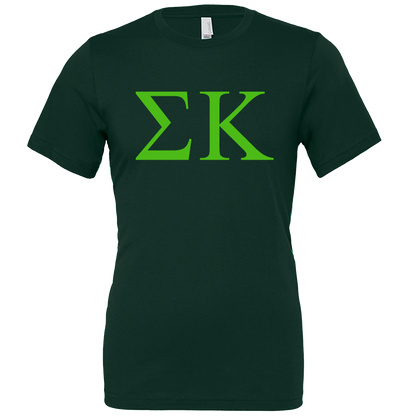 Sigma Kappa Lettered Short Sleeve T-Shirts