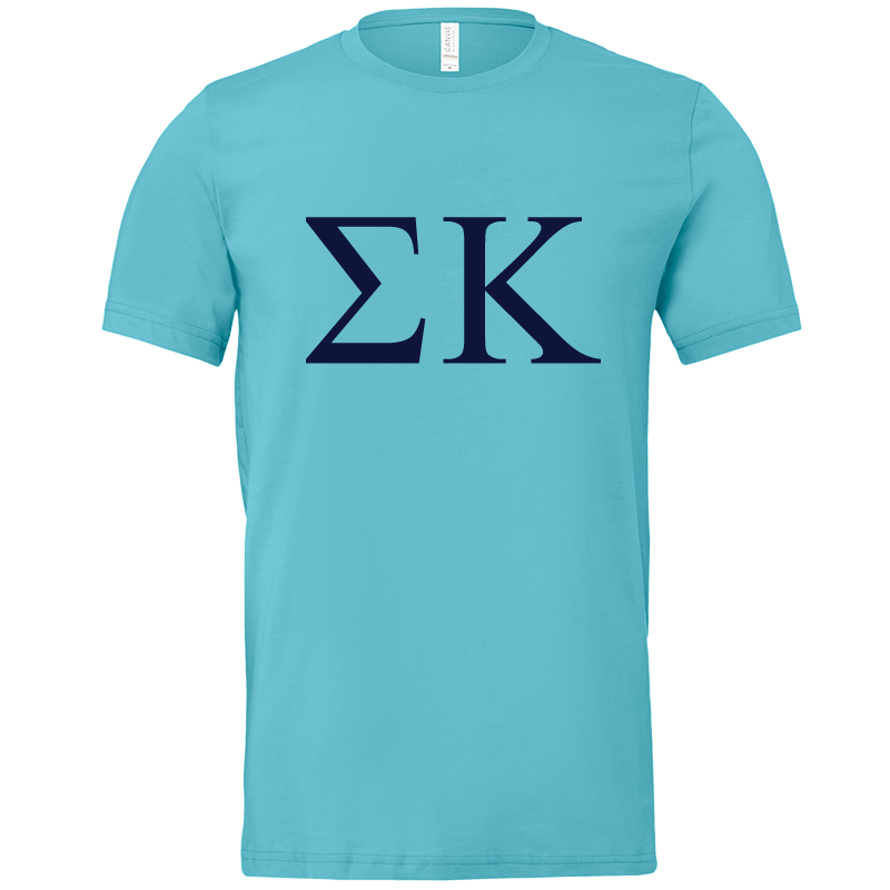 Sigma Kappa Lettered Short Sleeve T-Shirts