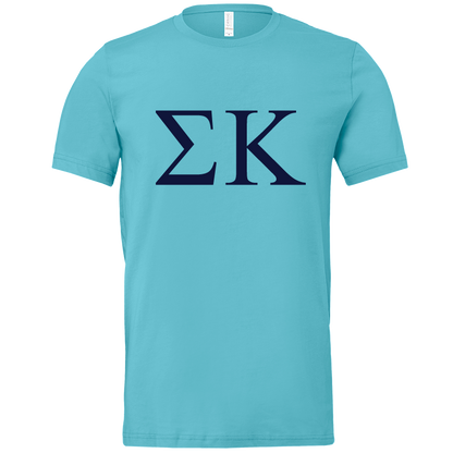 Sigma Kappa Lettered Short Sleeve T-Shirts