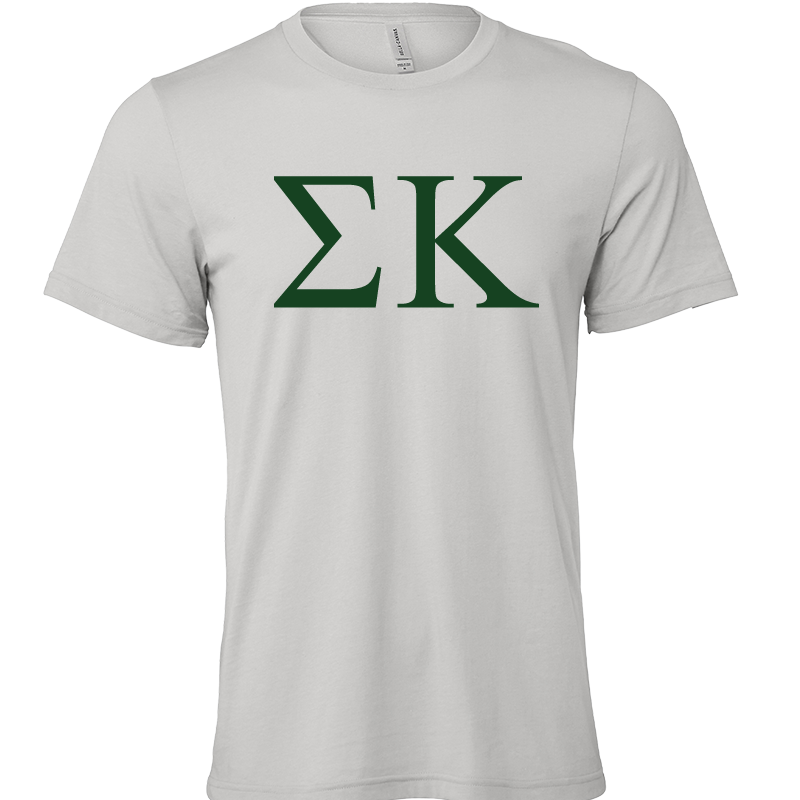 Sigma Kappa Lettered Short Sleeve T-Shirts