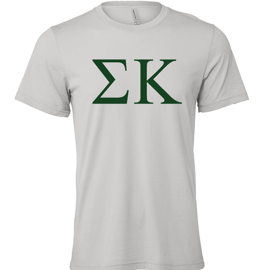 Sigma Kappa Lettered Short Sleeve T-Shirts