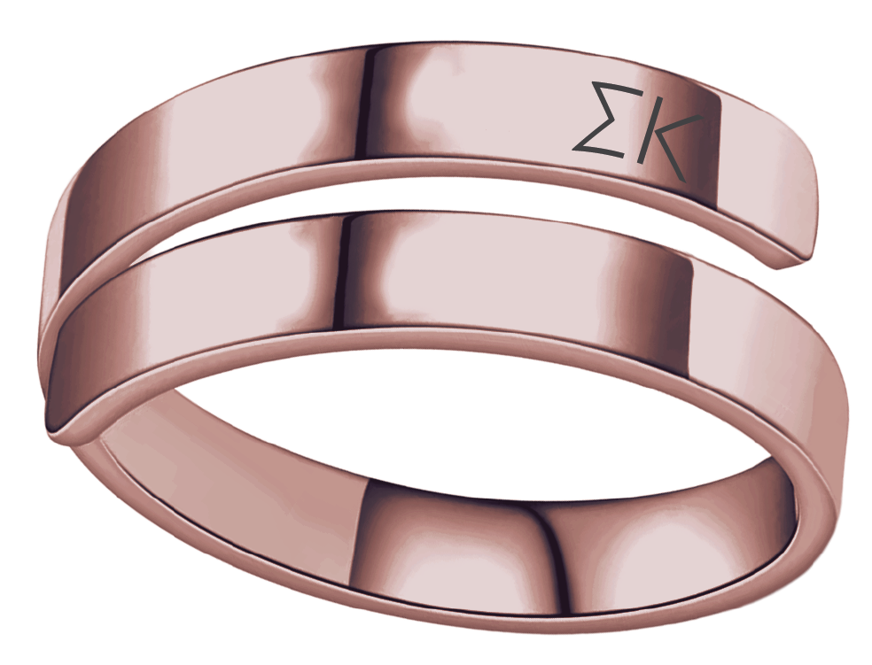 Sigma Kappa Lettered Rings