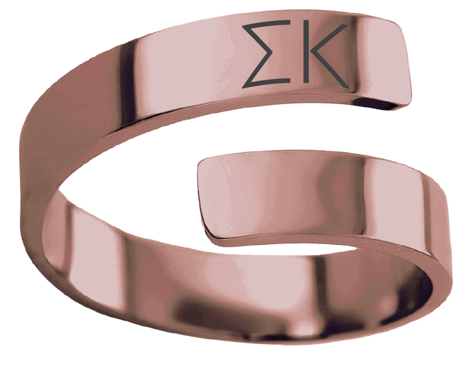 Sigma Kappa Lettered Rings