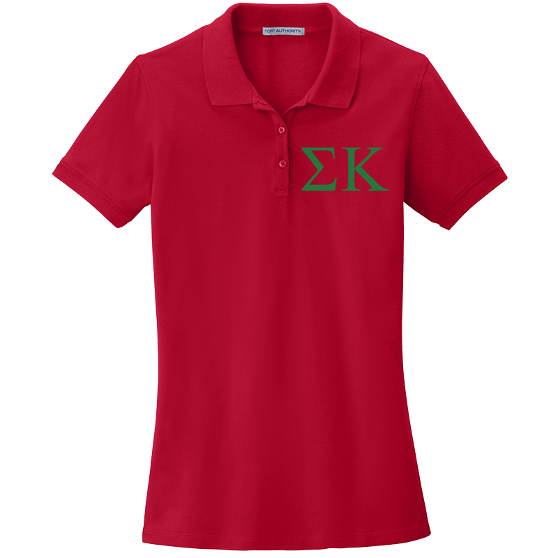 Sigma Kappa Ladies' Embroidered Polo Shirt