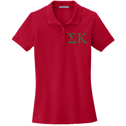 Sigma Kappa Ladies' Embroidered Polo Shirt