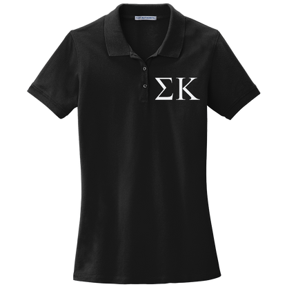 Sigma Kappa Ladies' Embroidered Polo Shirt