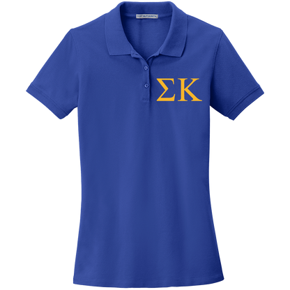 Sigma Kappa Ladies' Embroidered Polo Shirt