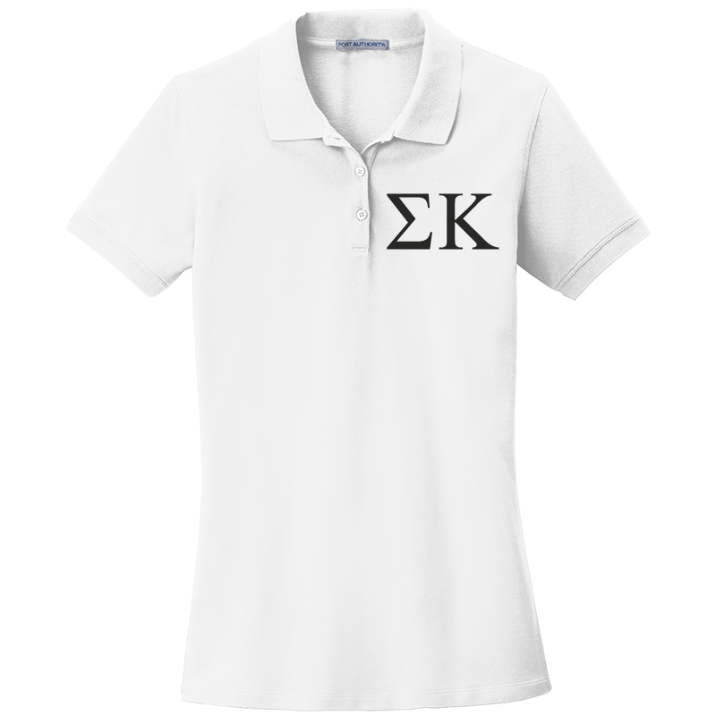 Sigma Kappa Ladies' Embroidered Polo Shirt