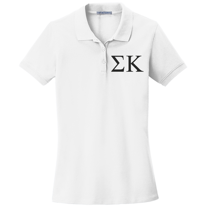Sigma Kappa Ladies' Embroidered Polo Shirt