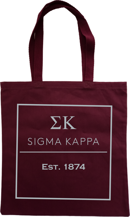 Sigma Kappa Tote Bags