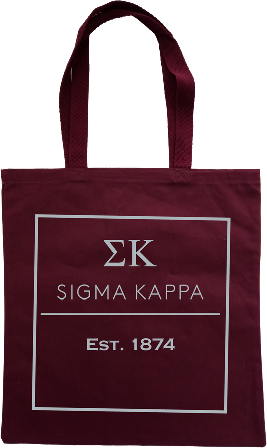 Sigma Kappa Tote Bags