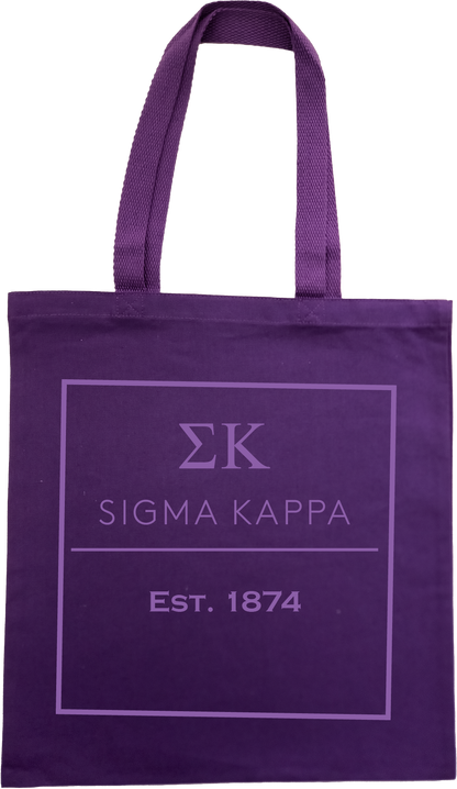 Sigma Kappa Tote Bags