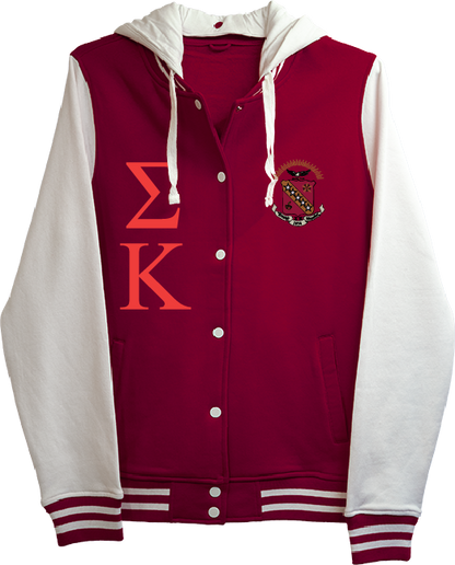 Sigma Kappa Varsity Hooded Sweatshirt