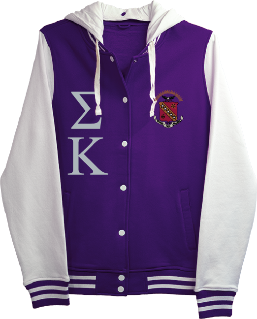 Sigma Kappa Varsity Hooded Sweatshirt