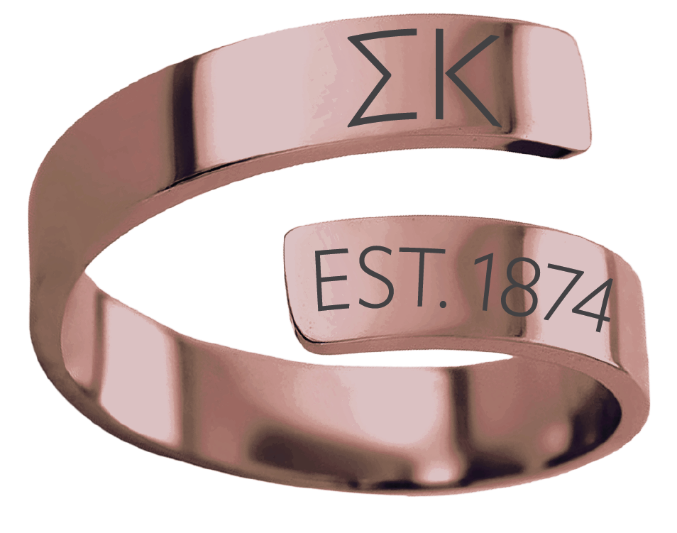 Sigma Kappa Year and Letters Rings
