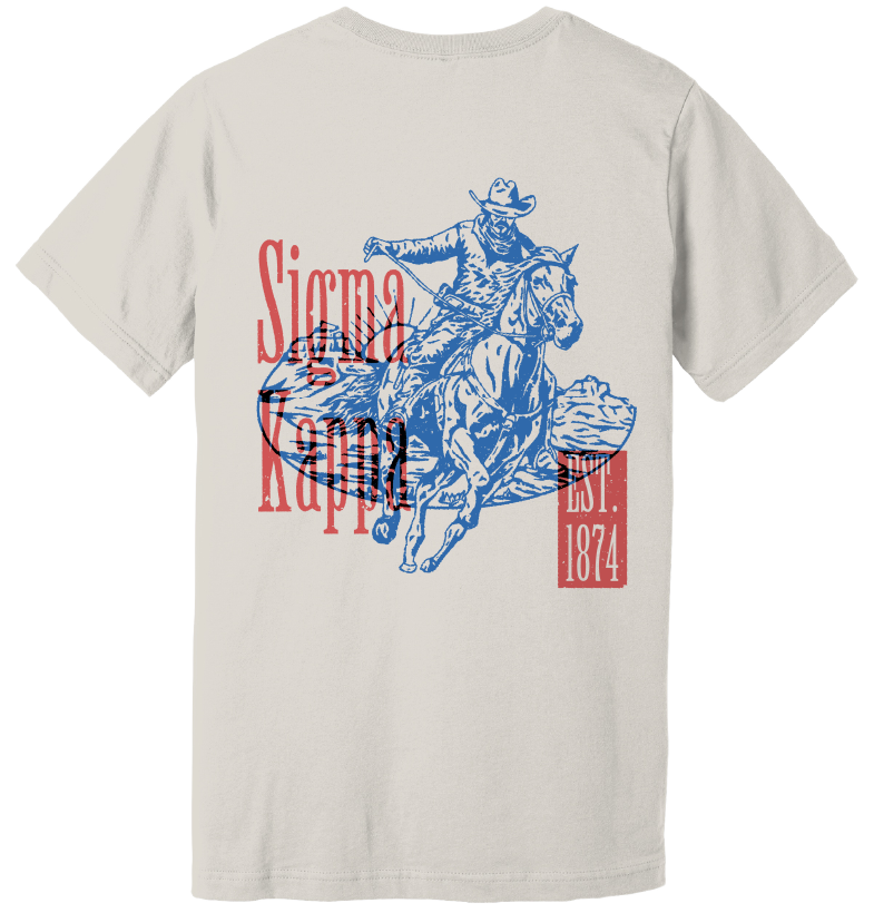 Sigma Kappa Cowboy Graphic T-Shirt