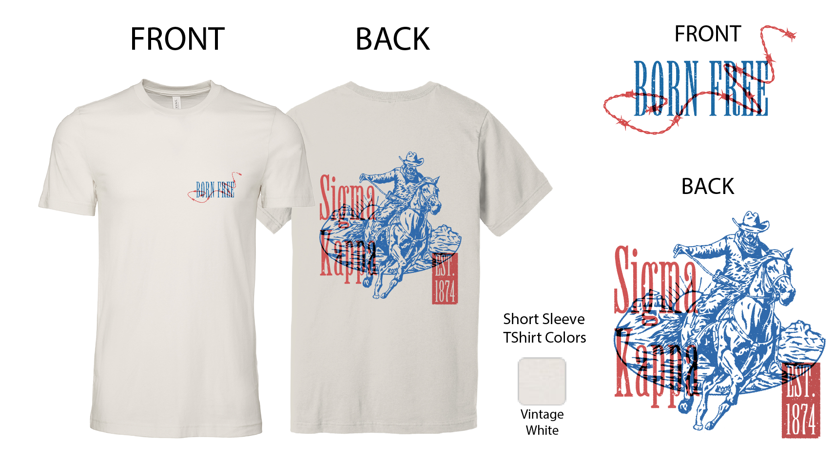 Sigma Kappa Cowboy Graphic T-Shirt